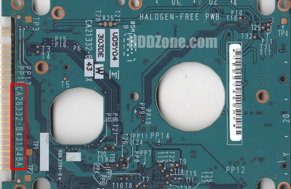 CA26332-B43104BA 富士通(FUJITSU)のHDD基板