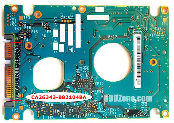 CA26343-B82104BA 富士通(FUJITSU)のHDD基板