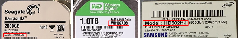 ハードドライブモデルによるPCBの検索